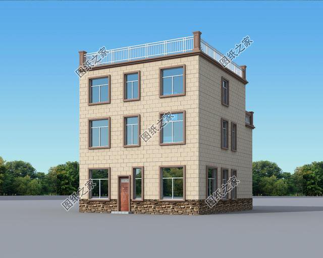 10×12米三層小別墅圖， 好看實(shí)用造價(jià)還不高，舒適感爆棚！