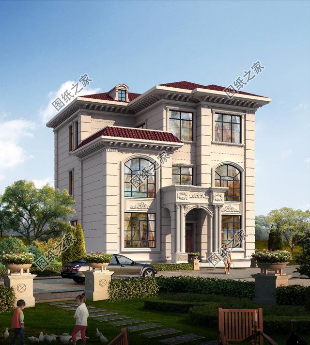 10×12米三層小別墅圖， 好看實(shí)用造價(jià)還不高，舒適感爆棚！