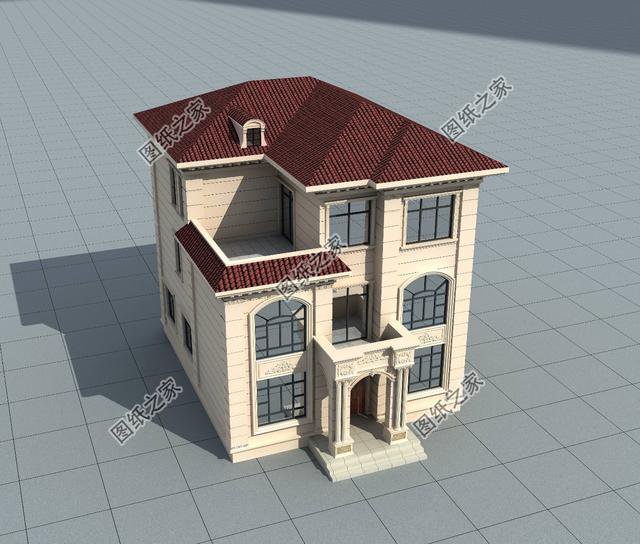 10×12米三層小別墅圖， 好看實(shí)用造價(jià)還不高，舒適感爆棚！