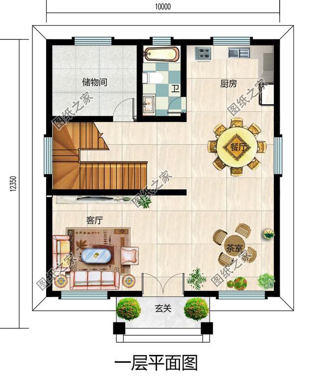 10×12米三層小別墅圖， 好看實(shí)用造價(jià)還不高，舒適感爆棚！