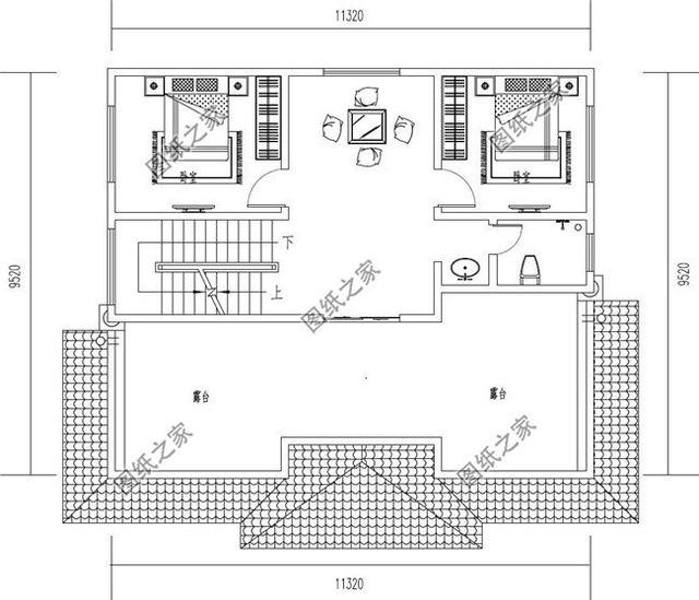 農(nóng)村二層半自建房圖片，戶型合理實(shí)用，適合農(nóng)村建造
