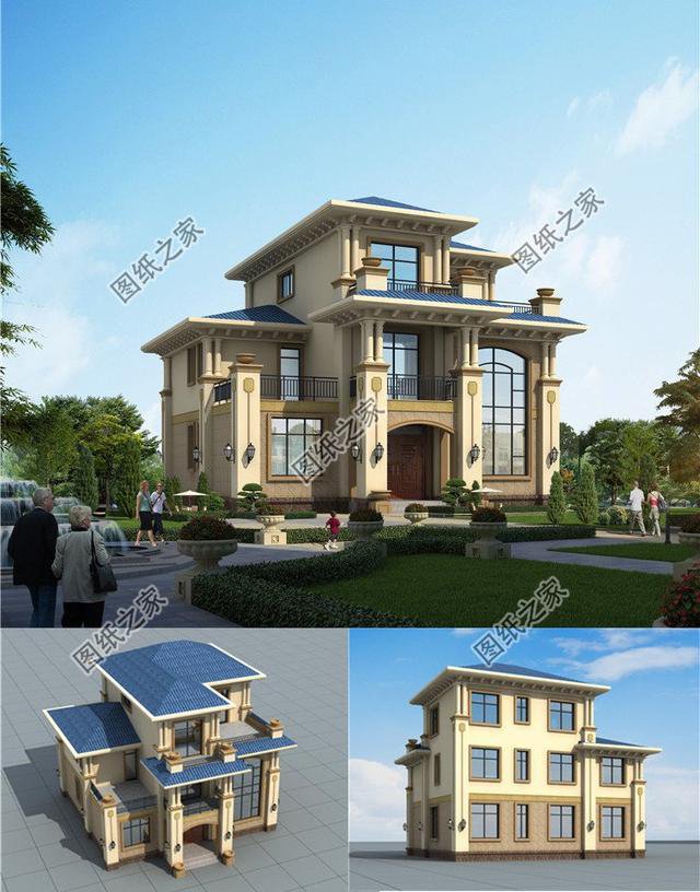 農(nóng)村二層半自建房圖片，戶型合理實(shí)用，適合農(nóng)村建造