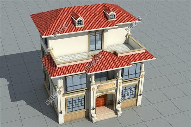 農(nóng)村二層半自建房圖片，戶型合理實(shí)用，適合農(nóng)村建造