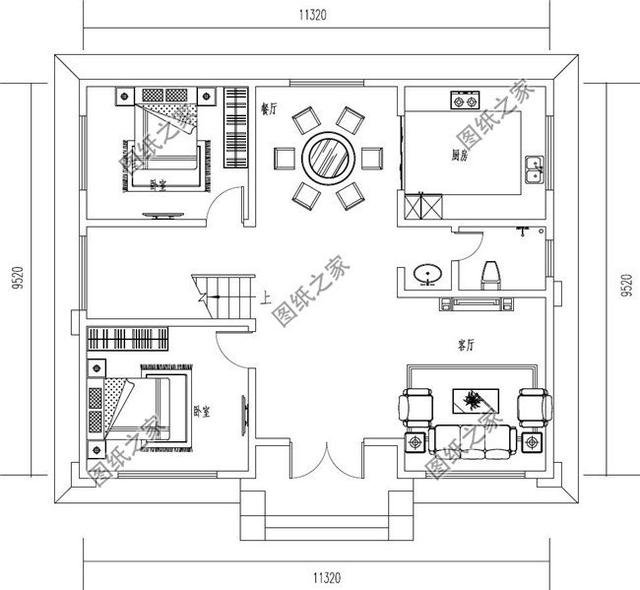 農(nóng)村二層半自建房圖片，戶型合理實(shí)用，適合農(nóng)村建造