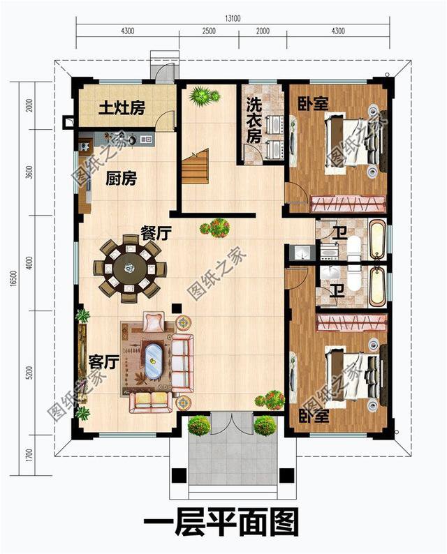 18×12米農(nóng)村自建房效果圖，為大戶型而生，心動不如行動