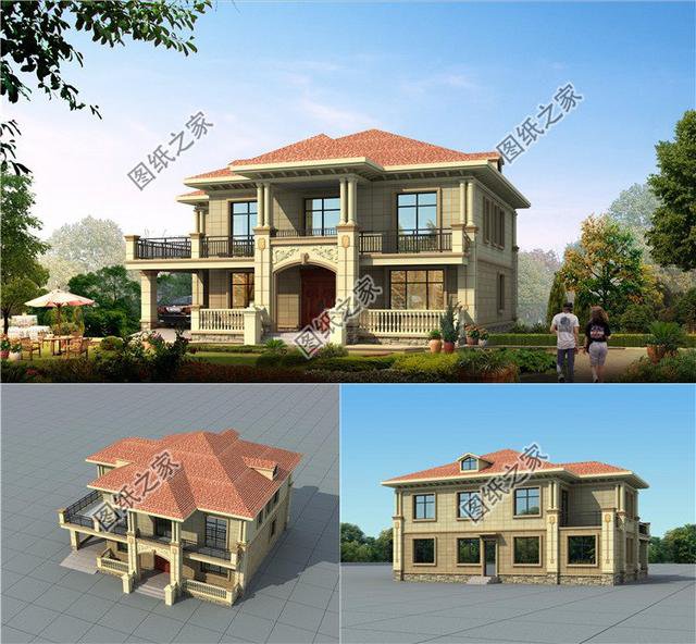 18×12米農(nóng)村自建房效果圖，為大戶型而生，心動不如行動