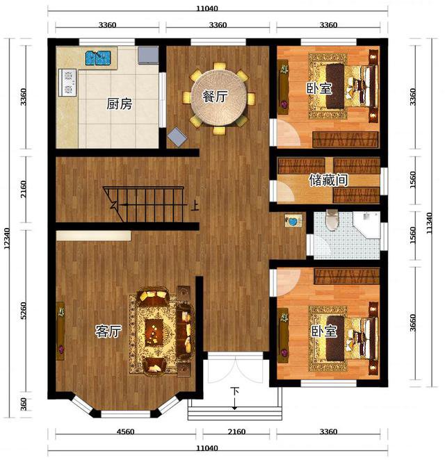 二層農(nóng)村自建房實(shí)拍圖，仔細(xì)對(duì)比效果圖后，沒(méi)想到是這樣的