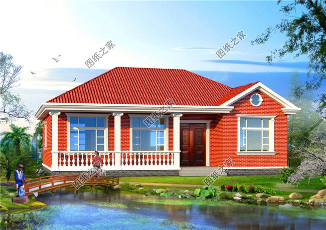 五款最受農(nóng)村喜歡的四間平房設(shè)計圖大全集，平房蓋好了照樣比別墅美