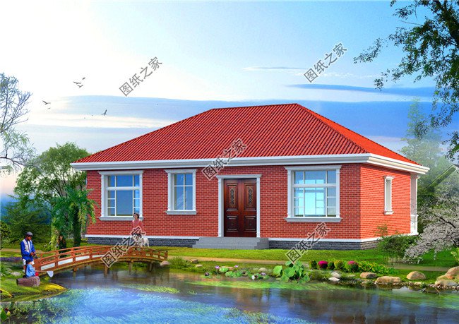 五款最受農(nóng)村喜歡的四間平房設(shè)計圖大全集，平房蓋好了照樣比別墅美