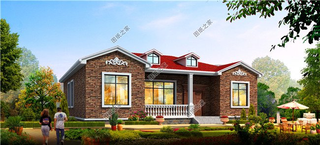 五款最受農(nóng)村喜歡的四間平房設(shè)計圖大全集，平房蓋好了照樣比別墅美