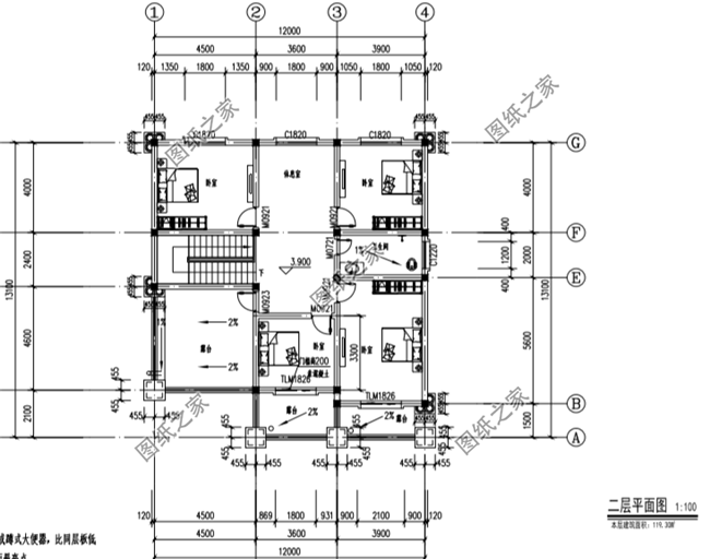 不用過于高大上，12×13二層房屋設(shè)計(jì)圖就是不錯的選擇，戶型合理