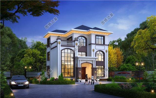 農(nóng)村復(fù)式二層半別墅圖，這樣建的房子，住著更舒適