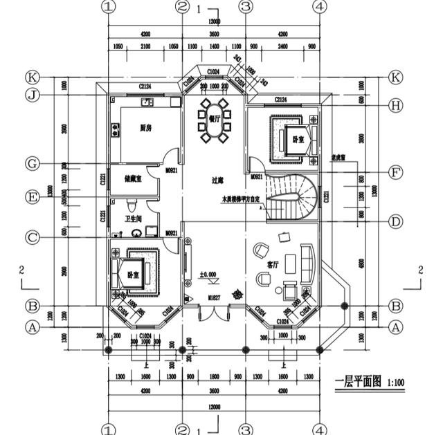 農(nóng)村復(fù)式二層半別墅圖，這樣建的房子，住著更舒適