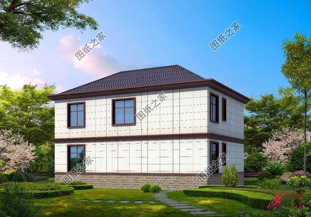 15萬之內(nèi)的二層自建房設(shè)計圖，適合農(nóng)村生活，不用借錢就能蓋