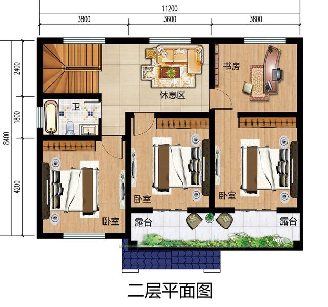 15萬之內(nèi)的二層自建房設(shè)計圖，適合農(nóng)村生活，不用借錢就能蓋