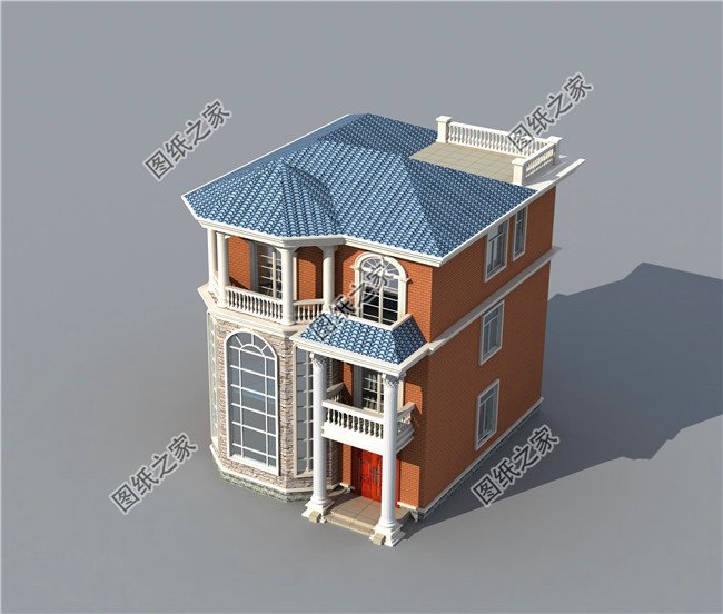 四款農(nóng)村兩間三層樓房新款圖，含平面圖，收藏過年回家建一棟