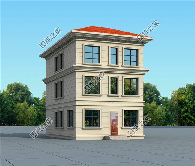 四款農(nóng)村兩間三層樓房新款圖，含平面圖，收藏過年回家建一棟