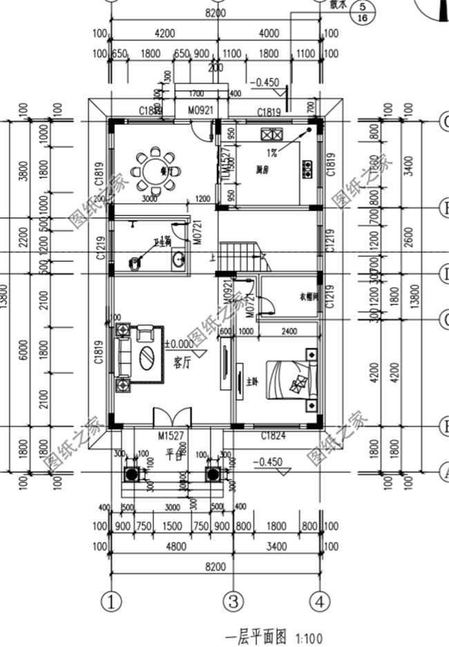四款農(nóng)村兩間三層樓房新款圖，含平面圖，收藏過年回家建一棟