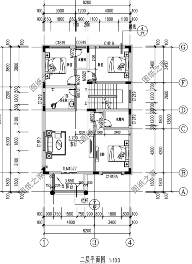 四款農(nóng)村兩間三層樓房新款圖，含平面圖，收藏過年回家建一棟