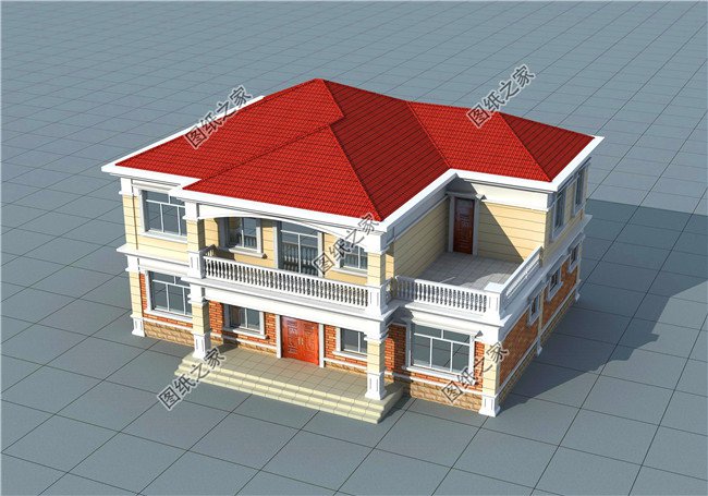 大戶型的二層別墅設計圖，16米×12的房屋設計圖給你掙足了面子