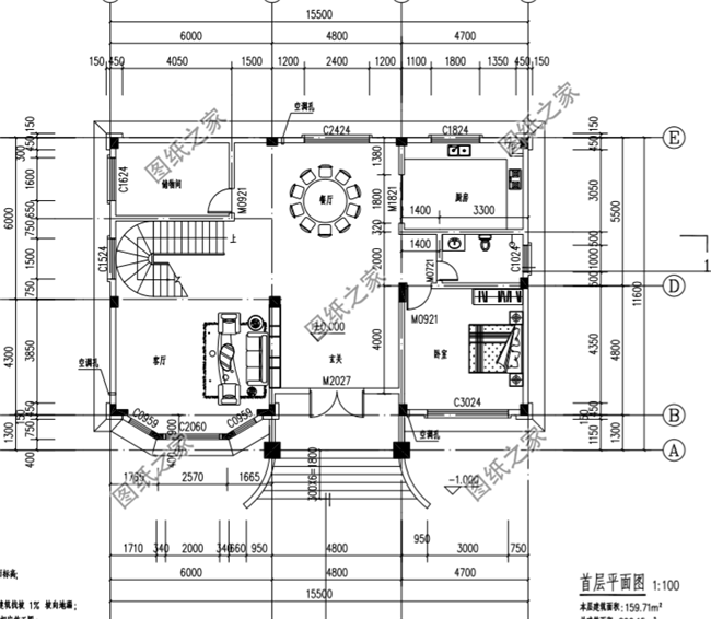 大戶型的二層別墅設計圖，16米×12的房屋設計圖給你掙足了面子