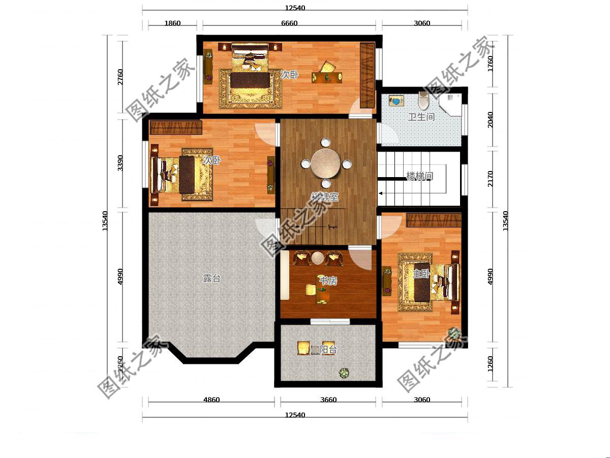 12米*12米農(nóng)村建房設(shè)計圖，經(jīng)典不過時，農(nóng)村自建房不二的選擇