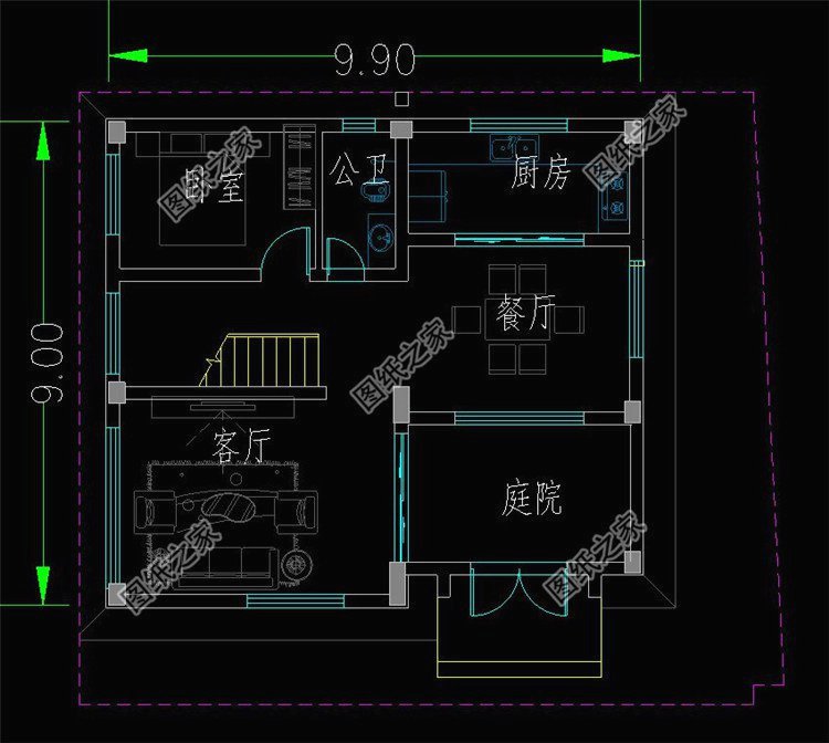 農(nóng)村八十平米左右自建房圖，空間利用率高不擁擠