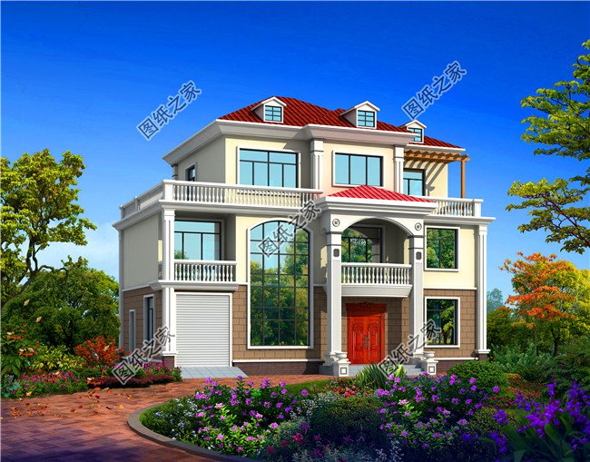 經(jīng)典的四間三層樓農(nóng)村樓房圖片，一輩子蓋一棟這樣的，值了！