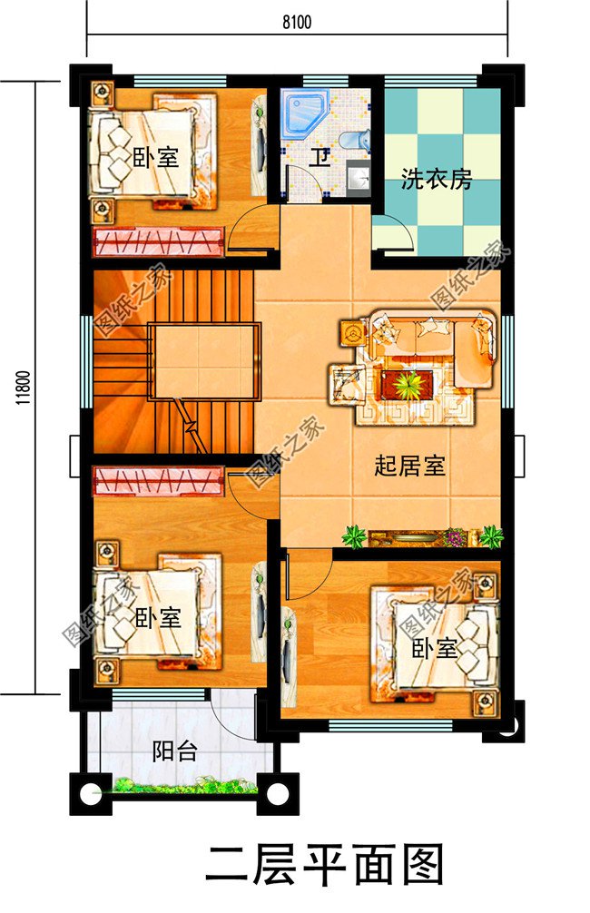 農(nóng)村20萬元三層小樓圖，造價低，比村里其它房子亮眼多了