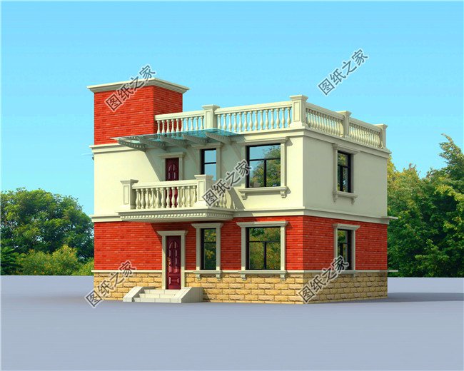 最實(shí)用農(nóng)村二層平頂設(shè)計(jì)圖，蓋完絕對(duì)不后悔，絲毫不比坡屋頂別墅差