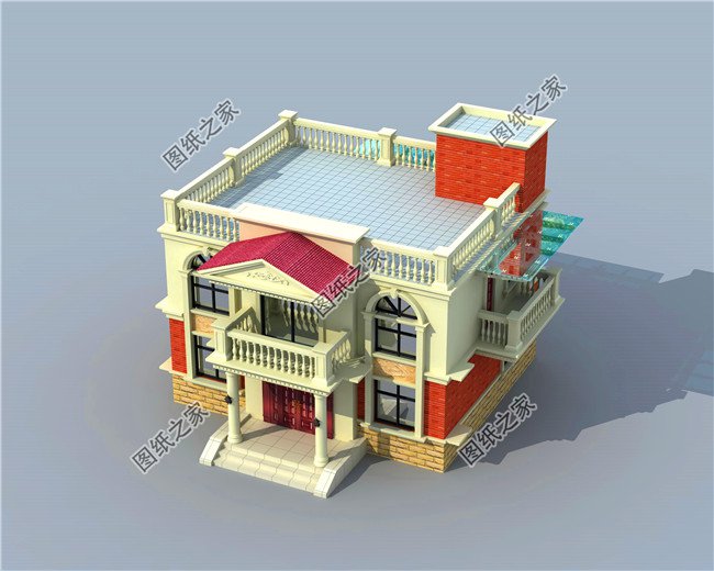 最實(shí)用農(nóng)村二層平頂設(shè)計(jì)圖，蓋完絕對(duì)不后悔，絲毫不比坡屋頂別墅差