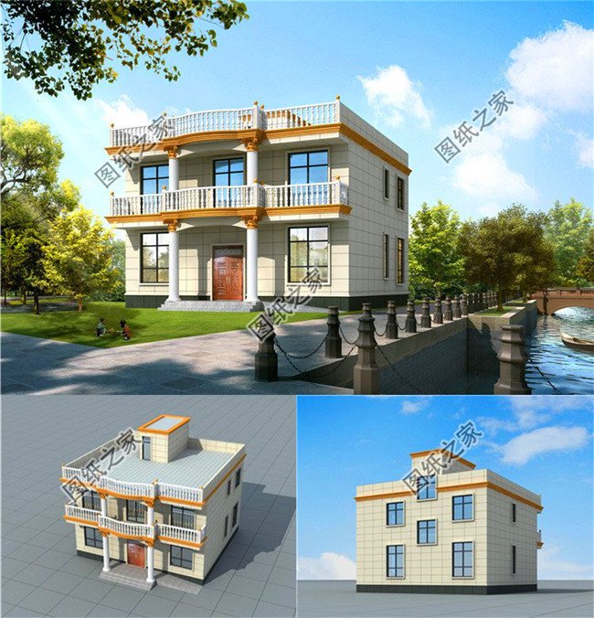 最實(shí)用農(nóng)村二層平頂設(shè)計(jì)圖，蓋完絕對(duì)不后悔，絲毫不比坡屋頂別墅差