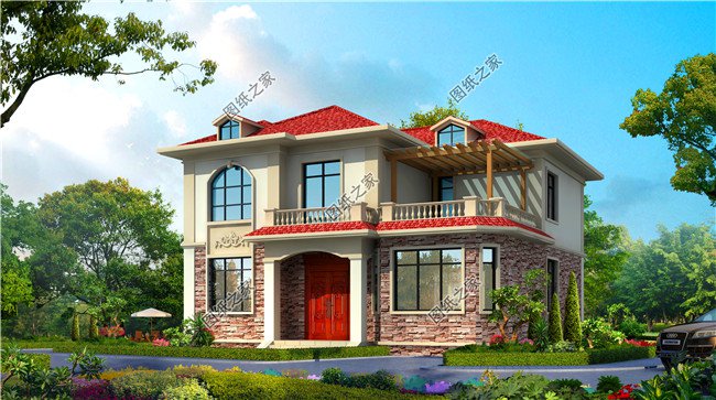 新款二層小別墅設(shè)計(jì)圖，歐式風(fēng)格，為啥第三款那么受歡迎