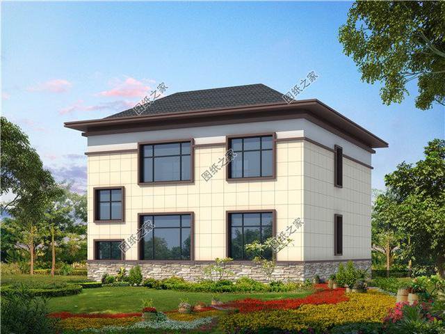現(xiàn)代二層樓房圖片，設(shè)計(jì)合理外觀漂亮，看完后大家都爭著建