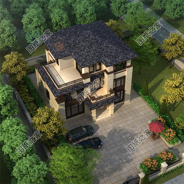 2024農(nóng)村新款中式別墅圖，古典與時(shí)尚碰撞，理想中的家