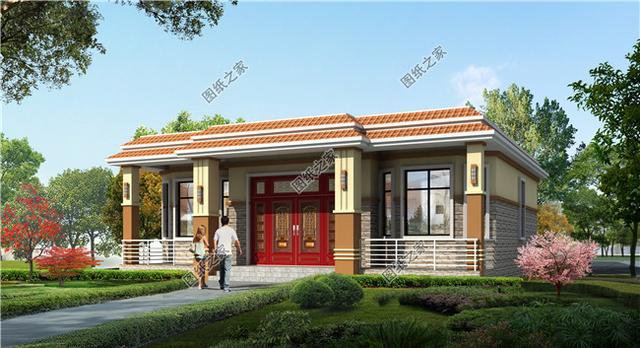 一層和二層平頂自建房設(shè)計(jì)圖，通透格局，室內(nèi)敞亮又舒服