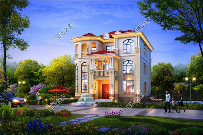 獨(dú)棟三層別墅這樣建，絕對沒有人敢說你土，奢華大氣，圖紙快快收藏好