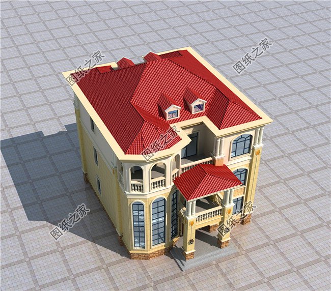 獨(dú)棟三層別墅這樣建，絕對沒有人敢說你土，奢華大氣，圖紙快快收藏好