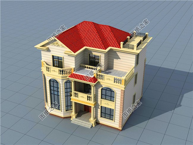 獨(dú)棟三層別墅這樣建，絕對沒有人敢說你土，奢華大氣，圖紙快快收藏好