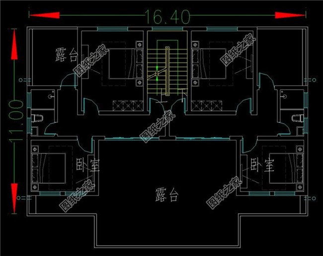兄弟雙拼四間三層別墅設計圖，這樣建感情更親近，4套戶型外觀全都是精品