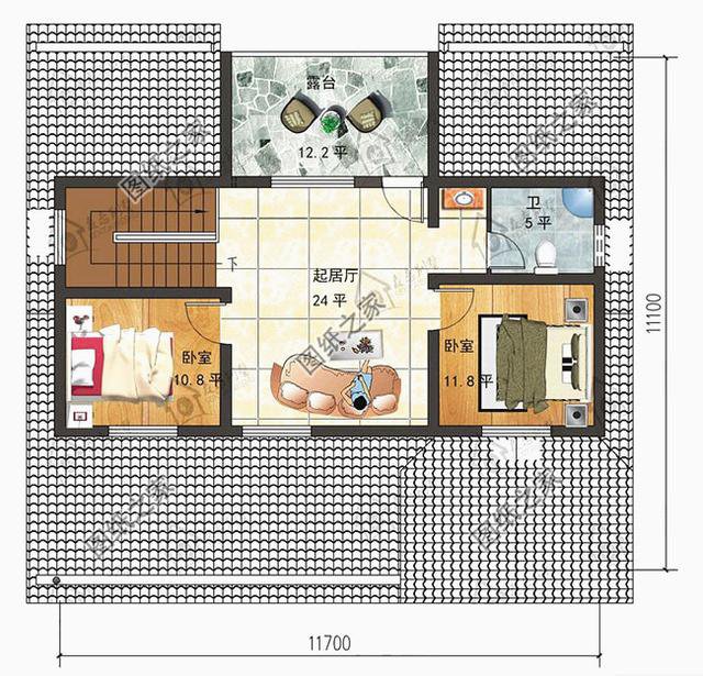 鄉(xiāng)下一層半房子設(shè)計(jì)圖，既省錢(qián)又住的舒適，可以給父母蓋養(yǎng)老房