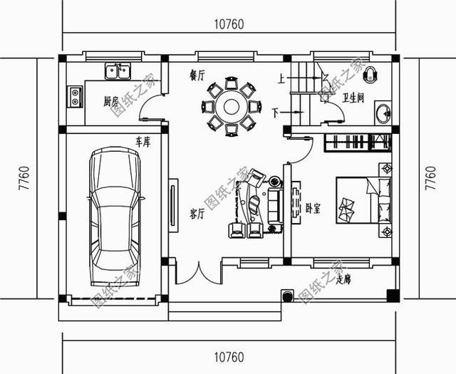 鄉(xiāng)下一層半房子設(shè)計(jì)圖，既省錢(qián)又住的舒適，可以給父母蓋養(yǎng)老房