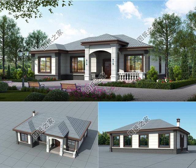 農(nóng)村自建房一層效果圖，這樣的房子人人都能建好