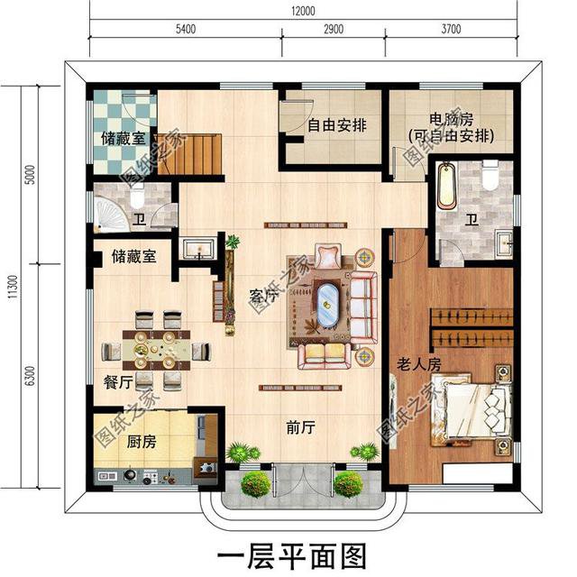 農(nóng)村三層大氣別墅圖片，建這樣的房子，出去肯定有面兒