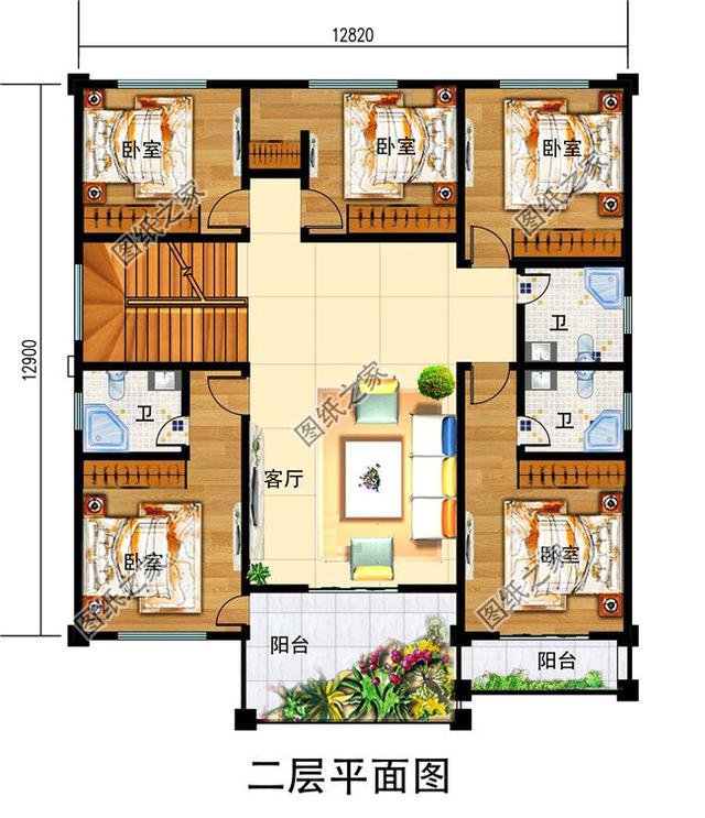 農(nóng)村三層大氣別墅圖片，建這樣的房子，出去肯定有面兒