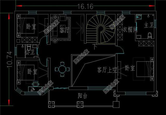 二層自建挑空別墅效果圖，現(xiàn)代感十足，親戚朋友看了都說好