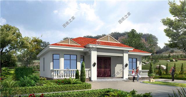 四室兩廳兩衛(wèi)自建房效果圖，家里人多也不怕，養(yǎng)老房首選建造