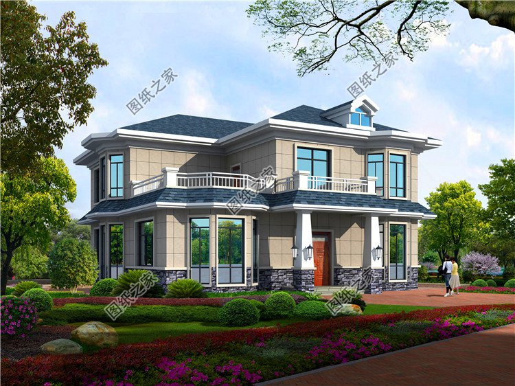 4款磚混二層別墅圖，建房師傅都說(shuō)好，每款都是精品，住農(nóng)村就是好