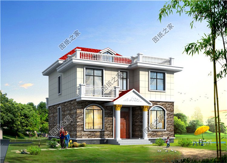 4款磚混二層別墅圖，建房師傅都說(shuō)好，每款都是精品，住農(nóng)村就是好