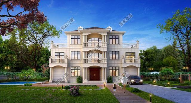 高檔三層豪華別墅圖片，在家鄉(xiāng)成就一道靚麗的風(fēng)景線